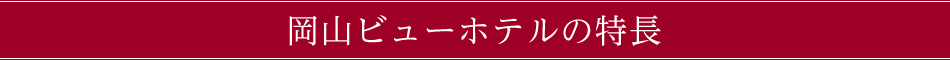 岡山ビューホテルの特長